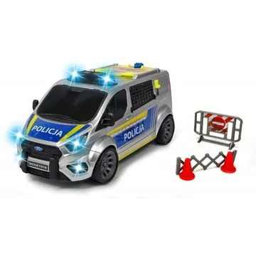 Dickie Полицейская машинка Ford Transit со светом и звуком, 28 см 